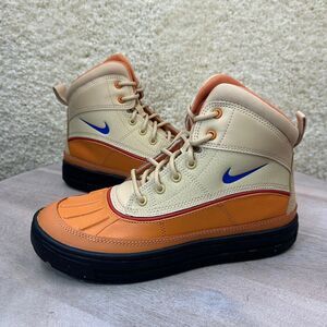 Nike Woodside II Boys Girls GS Size 4Y Sneakers Sesame Clay Curry 524872-201 New